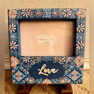 Papyrus Celebraton floral photo frame w sequin text 4 x 6 NWT